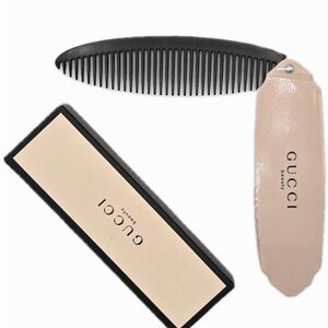 Gucci Black and Cream Hair Comb